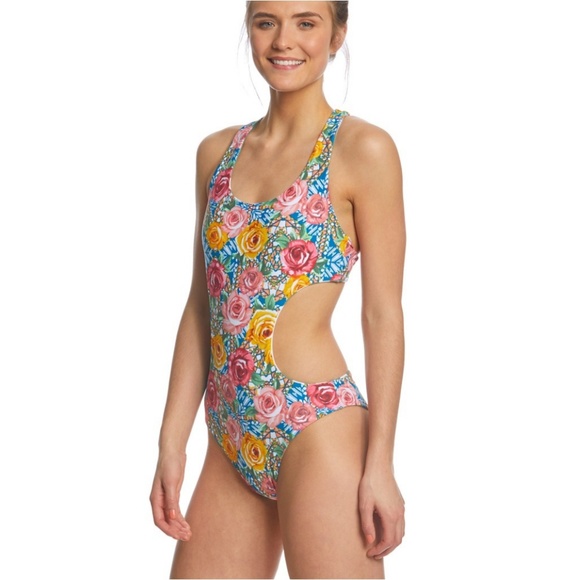 🆕 Gossip Rose Mosaic 3 Way Reversible One Piece - Picture 2 of 8